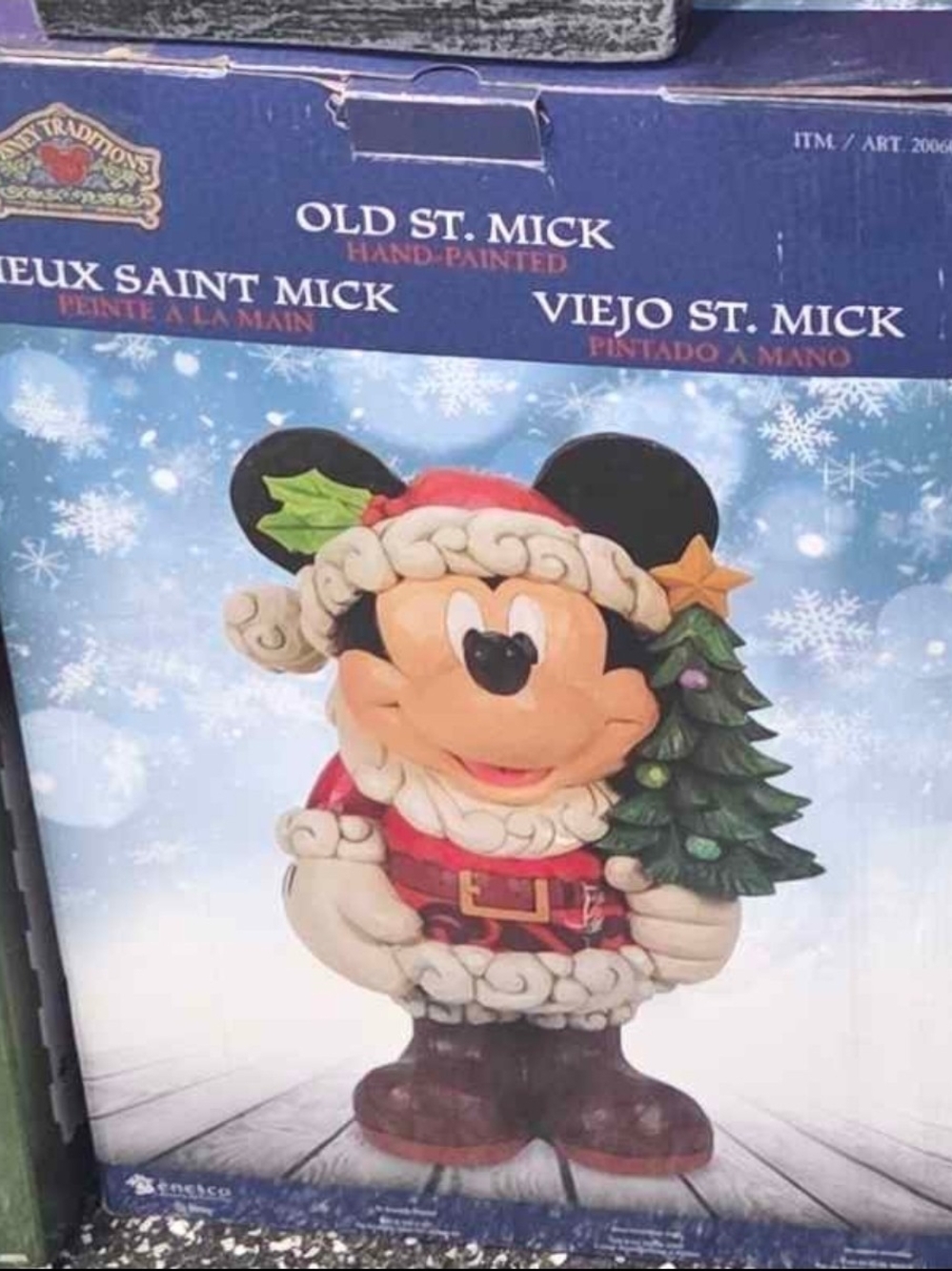 Disney Traditions Jim Shore Old St Mick Large Holiday Statue Figurine 17" LNIB